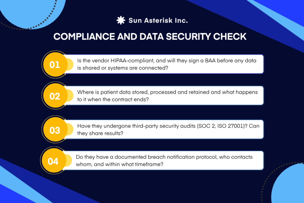 Choosing a Healthcare AI Vendor - compliance